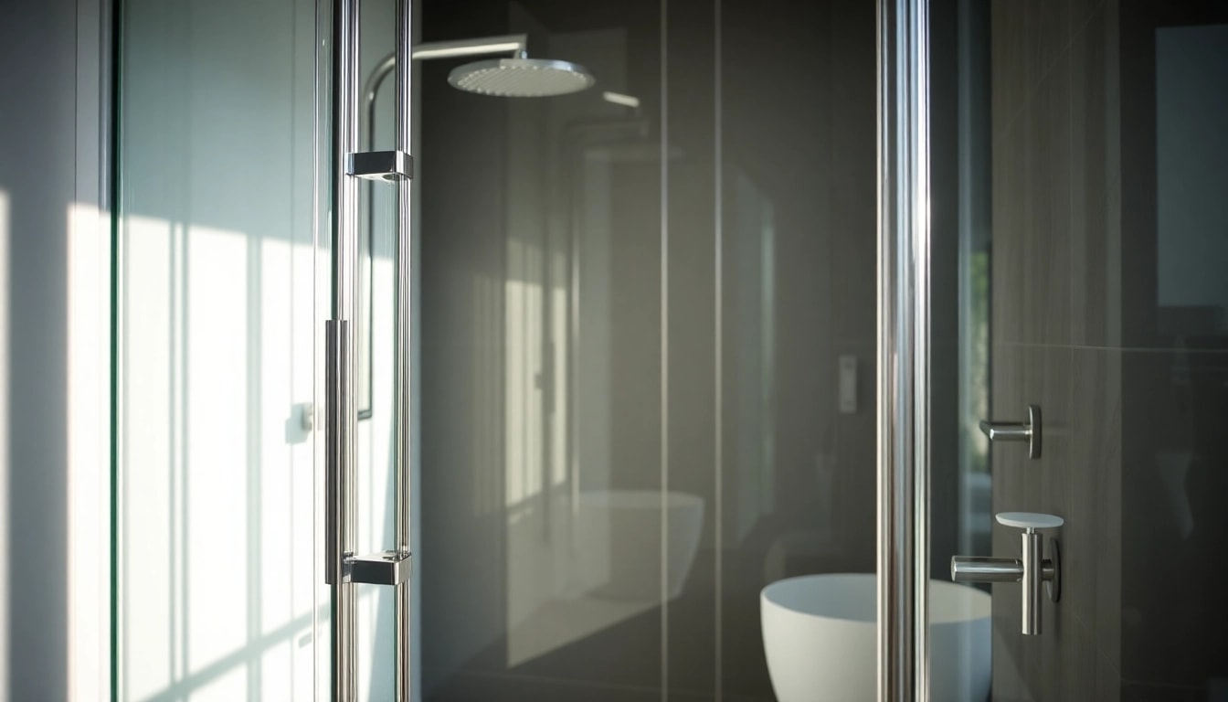 Erleben Sie die stilvolle sonni Duschkabine mit eleganten Details in einem modernen Badezimmer.