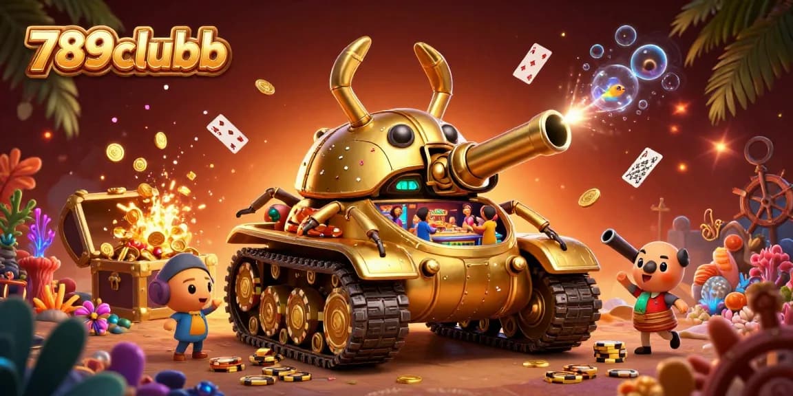 Engage with 789clubb as a vibrant 3D casino tank reveals miniature gambling fun within!