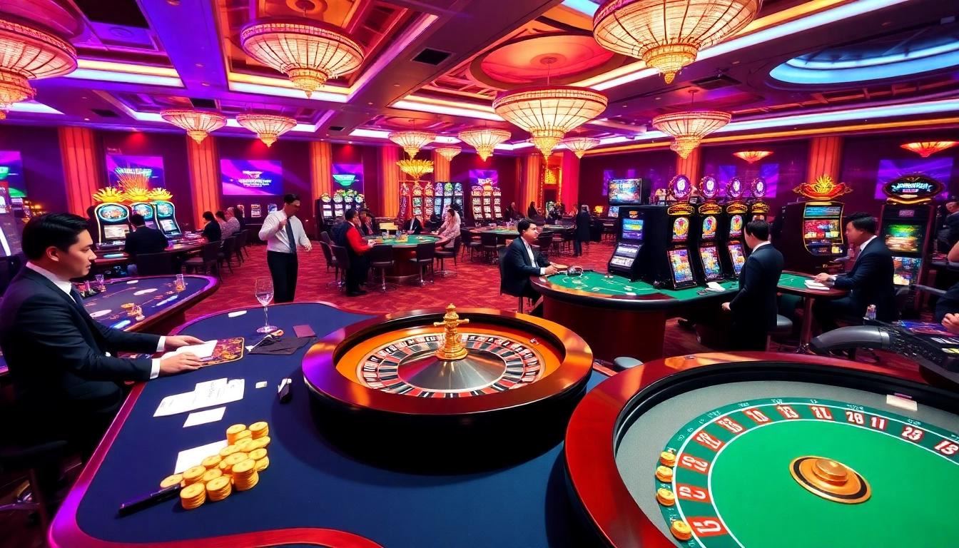 Experience the excitement of PG88 with luxurious tables and vibrant slot machines.