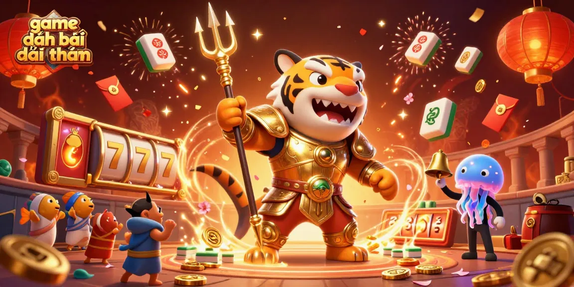 Experience the excitement of game đánh bài đổi thưởng with vibrant scenes and winning elements.