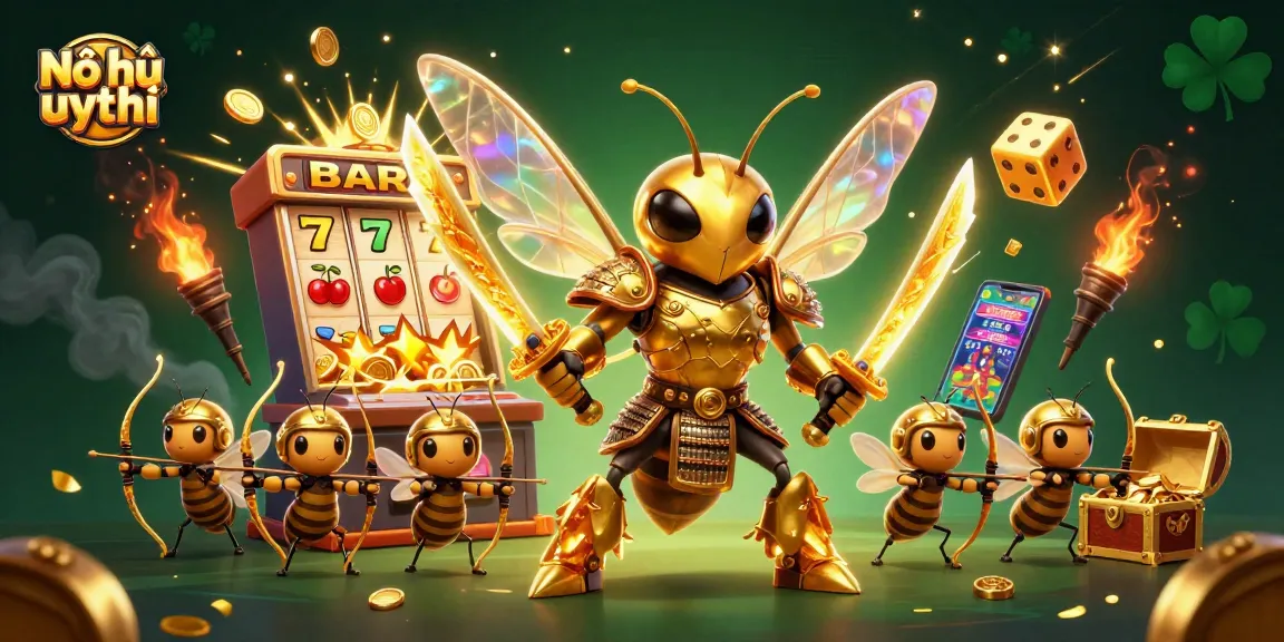 Promote Nổ hũ uy tín by engaging with colorful slot machines and dynamic casino action.