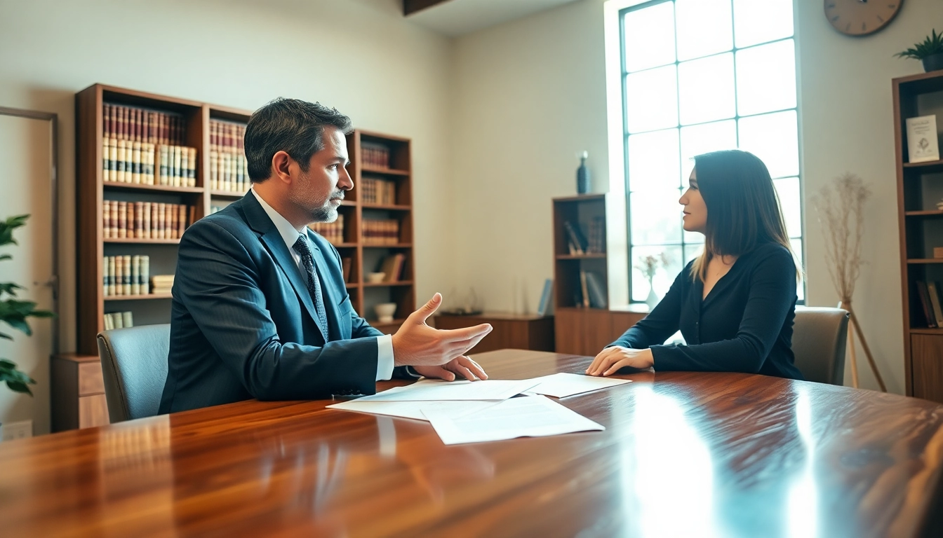 Engaging discussion with a clearwater truck accident lawyer providing expert legal advice.