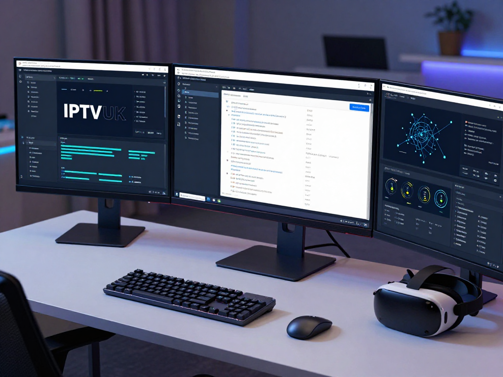 IPTV UK software development dashboard, showcasing innovative cloud solutions and digital platform features.