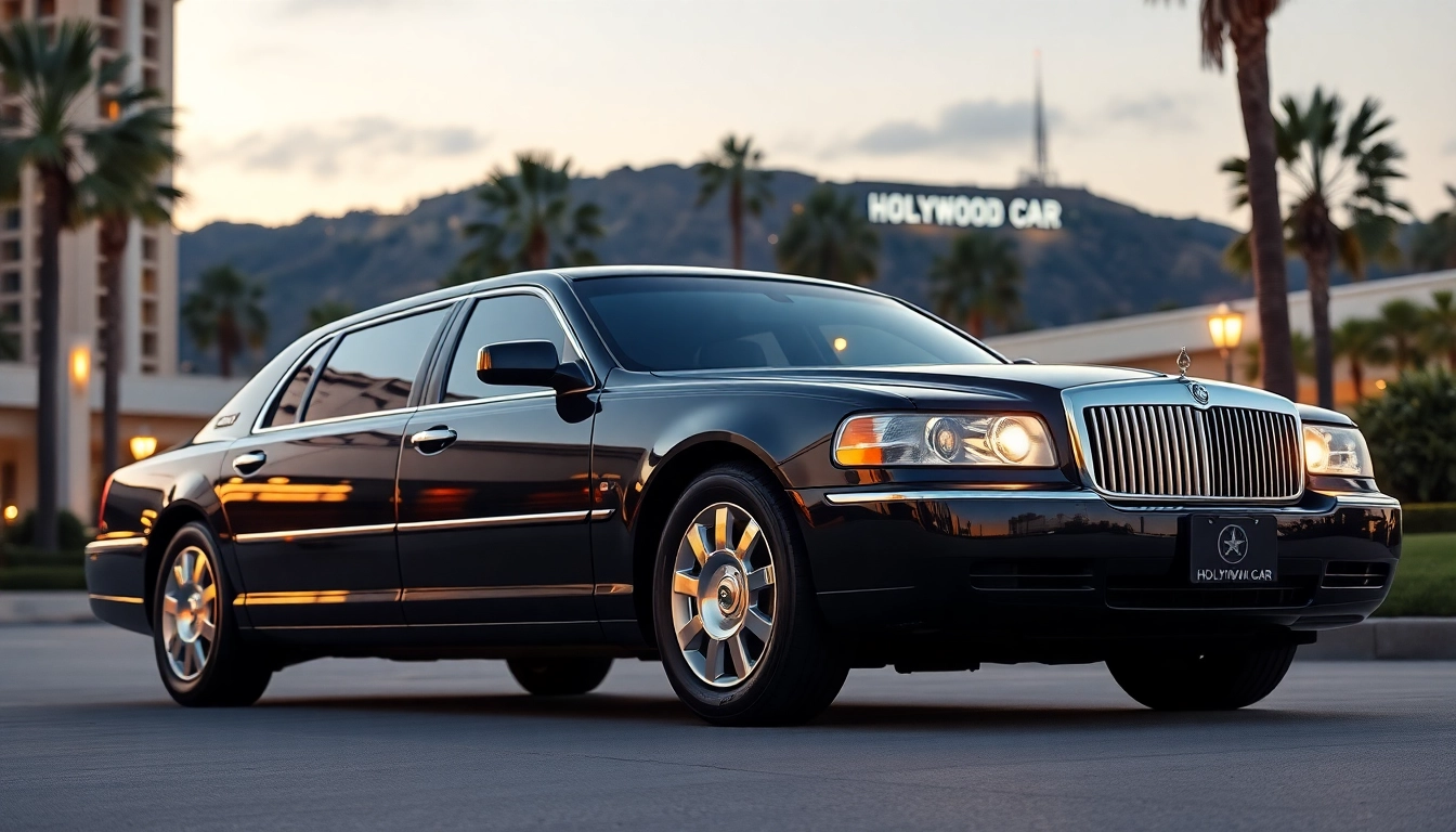 Hollywood Town Car and Limousine offering luxury car service in Los Angeles.