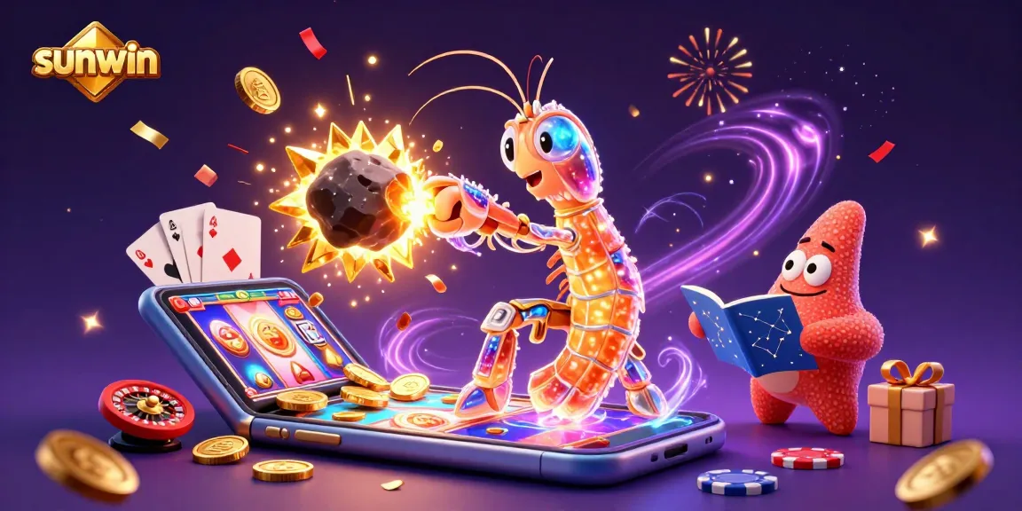 Experience the thrill of sunwin with a galactic samurai and treasure-filled cosmic adventure!