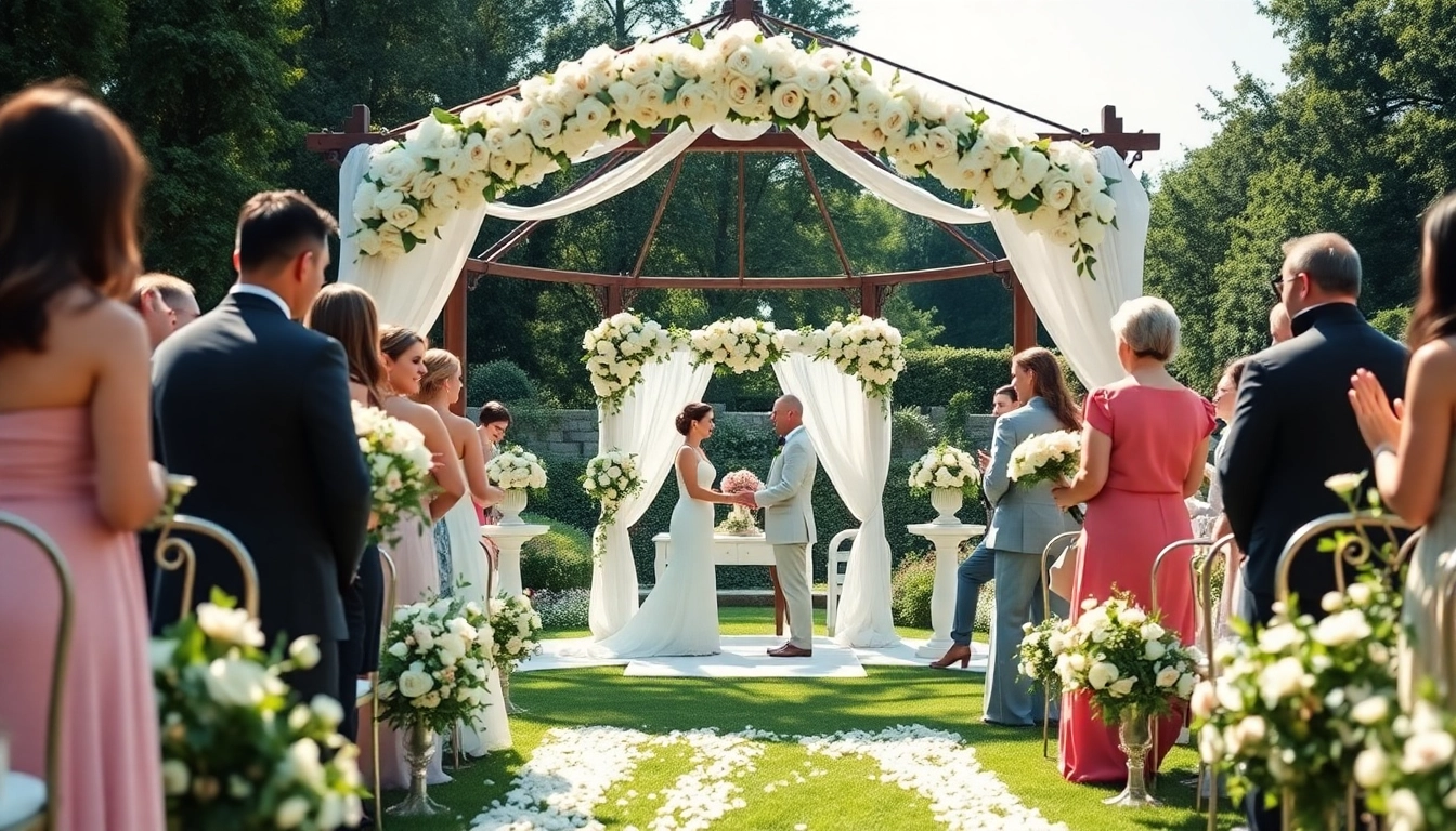 Capture the essence of the Best Wedding Venue Jacksonville with a beautiful outdoor ceremony.