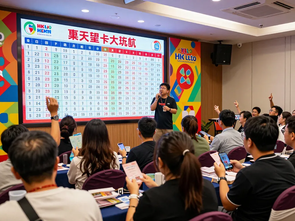Suasana menarik para pemain HK Lotto yang dengan antusias menonton hasil undian langsung, menampilkan atmosfer yang hidup dan keterlibatan.